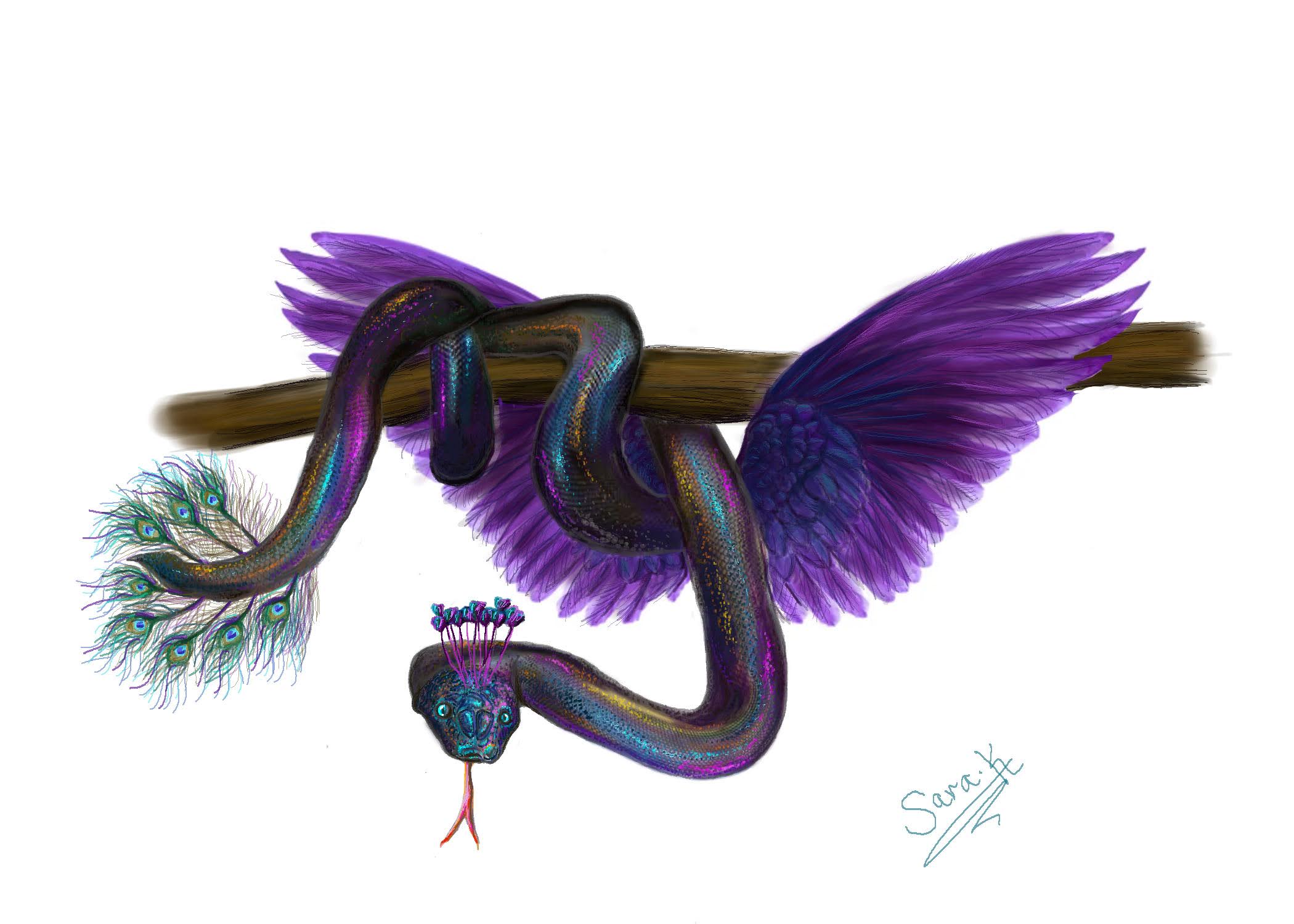 Peacock snake